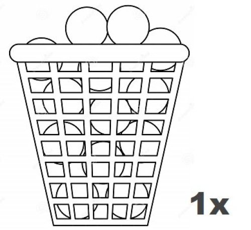 1 basket of balls for Driving Range (36pcs) - kopie